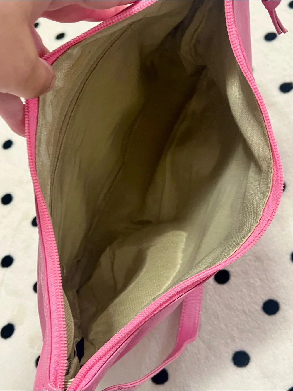 NWT Vintage Pioneer Handbags Pink Leather Crescent Hobo Shoulder Bag
